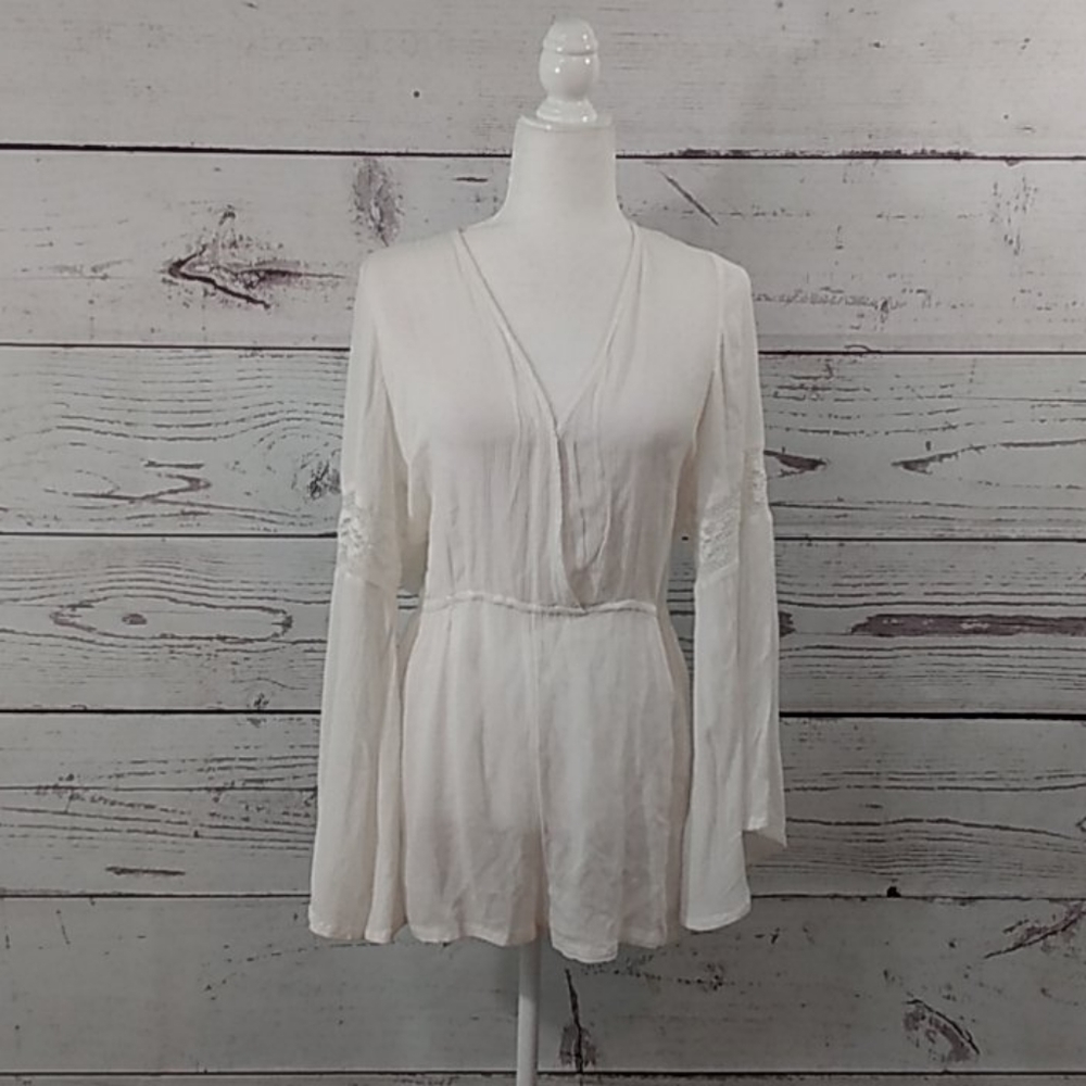Gianni Bini Crochet Coverup Romper - Picture 3 of 5